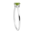 thumbnail image 3 of 5X3mm Oval Shape Peridot 925 Sterling Silver Solitaire Tiny Women Mother's Day Gift Ring, 3 of 4