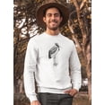 thumbnail image 2 of Marabou Stork Sketch Sweatshirt Men -Image by Shutterstock, Male Medium, 2 of 4