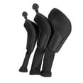 thumbnail image 2 of 3Pcs Mesh Golf Head Cover, Long Neck Golf Headcover Guard , Black, 2 of 10