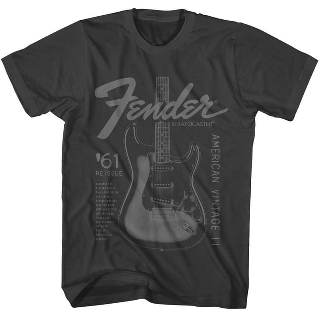 T-Shirt pour Adulte Fender Guitars American Vintage Smoke 2TG