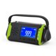 thumbnail image 1 of TureClos Radio solar recargable de emergencia al aire libre IPX3 impermeable LCD LED linterna alarma portátil senderismo mochilero cargador verde TureClos JD731879086, 1 of 7