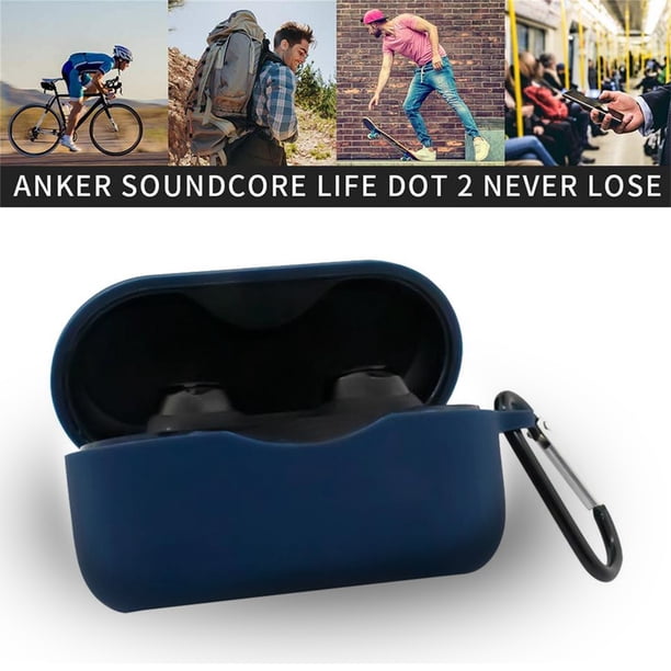 Gwong Electrónica Tenedor de almacenamiento de estuche protector de silicona suave para la vida de sonido de la vida útil 2 auriculares