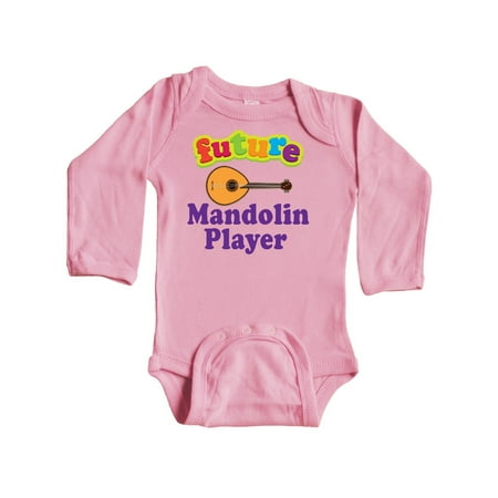 

Inktastic Future Mandolin Player Music Gift Gift Baby Boy or Baby Girl Long Sleeve Bodysuit