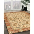thumbnail image 2 of Ahgly Company Indoor Square Abstract Chocolate Brown Oriental Area Rugs, 4' Square, 2 of 6