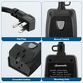 thumbnail image 6 of DEWENWILS Dimmer Switch for Outdoor String Lights Remote Control Dimmer Plug 100 FT Range, Compatible with Dimmable LED/Tungsten Bulbs, FCC Certified, 6 of 6