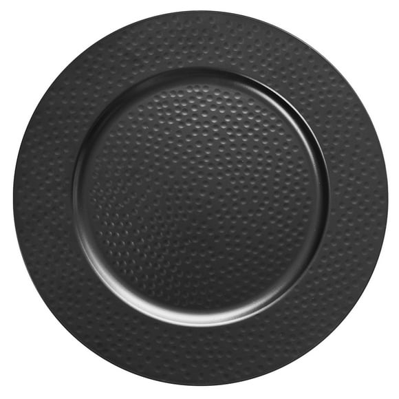 Black Charger Plates
