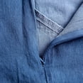 thumbnail image 5 of Baberdicy Denim Skirt Women's Long Denim Skirt Zipper Dress with Pockets Women's Casual Dresses Blue, Size:S-3Xl, 5 of 7