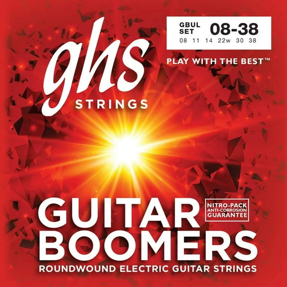 GHS GBUL Boomers Ultra Light Electric Guitar Strings