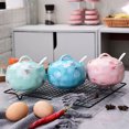 thumbnail image 4 of Sugar Bowl With Lid And Spoon, 14oz Sugar Dish, Sugar Bowls For Countertop, Salt Container-Blue, 4 of 8