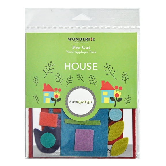 Sue Spargo Pre-Cut Wool Applique Pack - House Colorway 2