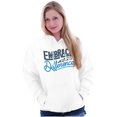 thumbnail image 4 of Embrace Differences Autism Awareness Unisex Plus Fleece Graphic Hoodie Brisco Brands 3X, 4 of 5