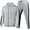 Grey, variant on Akiihool Workout Sweatpant Set Mens Long Sets 2 Piece Outfits Winter Shirt and Sweatsuits Set Tracksuit (Red,S)