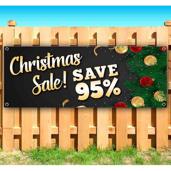 Christmas Sale Save 95% Customizable 13 oz Banner Heavy-Duty Vinyl Single-Sided With Metal Grommets