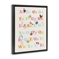 thumbnail image 4 of Stupell Industries Fun Alphabet Chart Novelty Painting Black Floater Framed Art Print Wall Art, 25 x 31, 4 of 10