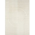 thumbnail image 2 of Abani Nuevo Collection Area Rug Mid Century Modern Bedroom Living Room Decor Floor Rug 8 x 10 Cream, 2 of 10