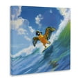 thumbnail image 4 of Stupell Industries Parrot Surfing Sea Waves Nautical & Beach Painting Wrapped Canvas Art Print Wall Art, 17 x 17, 4 of 8
