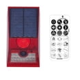 thumbnail image 2 of Matsuzay Lámpara de alarma solar Control remoto Alarmas de seguridad PIR Movimientos Sirena Sensor portátil ligero Detector Luz de pared para exteriores Iluminación y accesorios Rojo Matsuzay HA073374-01, 2 of 6