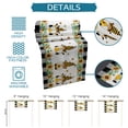 thumbnail image 7 of Table Runner Dresser Scarves 70 Inch Long, Farmhouse Dwarf Honeybee Sunflower Linen Dining Table Runners White and Black Buffalo Plaid Tabletop Scarf for Wedding Holiday Party Kitchen, 7 of 7