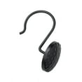 thumbnail image 3 of Utopia Alley Shower Rings Hooks, Shower Curtain Rings Hooks for Bathroom, Rust Resistant Shower Curtain Hooks Rings, Set of 12, Matte black, 3 of 10