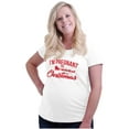 thumbnail image 4 of Xmas Pregnant for Christmas Expecting Women's Maternity T Shirt Tee Brisco Brands M, 4 of 7
