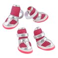 thumbnail image 4 of Protector de pata de perro zapatos ligeros ajustables para perros transpirables evitan resbalones en verano para perros pequeños ANGGREK Otros, 4 of 8