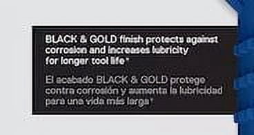 Kobalt  14-Piece Assorted x Black and Gold Coated Hss Jobber Length Twist Drill Bit Set