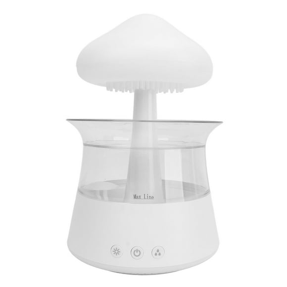 Rain Humidifier Water Drip, 7 Colors Night Light Mushroom Diffuser For Desk Bedside, Mini Humidifier Rain Drop With Mist And Light Functions, Rain Diffuser