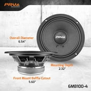 PRV AUDIO 6.5 Inch Car Speakers 200 Watts 4 Ohm, 6MB100-4 Factory Replacement Car Door Speakers (Pair)