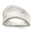 thumbnail image 4 of Sterling Silver White Diamond Cut Ring Size 6, 4 of 6