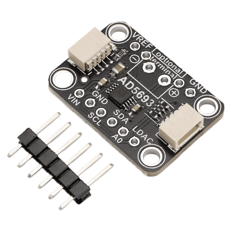AD5693R Breakout Board – 16-Bit DAC Mit I2C-Schnittstelle, STEMMA QT / Qwiic-kompatibel – Inkl. Header, Für 3,3V & 5V Logik – Für Mikrocontroller & Co.
