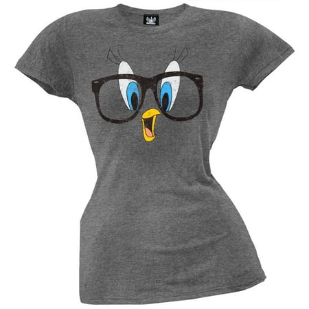 - Looney Tunes - Tweety Glasses Juniors T-Shirt
