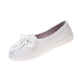 thumbnail image 2 of HTHLVMD Orthopedic Shoes for Women Wide Width, Faux Leather Loafers, Everyday Comfortable Shoes, Women's Dress Casual Shoes, Women's Lace-Up Loafer Flats, Casual Slip-On Comfort Shoes, White 6, 2 of 3