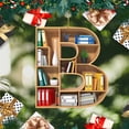 thumbnail image 3 of Adorno Bibliotecario para Amantes Los Libros Libro en Forma Letra Acrílico Navidad, 3 of 9