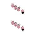 thumbnail image 1 of Scienceny 4 piezas de tapas de neumáticos universales en forma de , cubierta de neumáticos, parte de vástago de neumático, pieza de repuesto, Rosa 2piezas, 1 of 6
