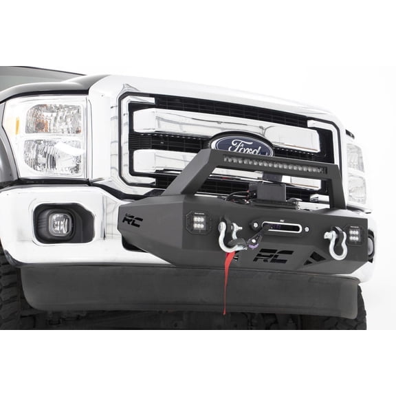 Rough Country EXO Winch Mount w/LEDs for 2011-2016 Super Duty 2WD/4WD - 51006