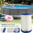 thumbnail image 2 of Amdohai Pool Filter Cartridges for Intex Type A Cartridge Filter Swimming Pool Filter Pumps, Replacement Filter Pool Cleaner, White 20 x 10cm, 2 of 7