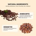 thumbnail image 4 of Guoxxzi 100% Vegan Exfoliating Scrub, Cocoon Dak Lak Coffee Face Polish with Cocoa Butter & Safflower Oil. For Smooth & Glowing Skins | Anti Blackheads, Enlarged Pores, Wrinkles & Fine Lines, 4 of 8