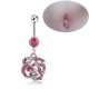 thumbnail image 2 of Anillo para ombligo con forma de flor, barra para ombligo con diamantes de imitación, accesorio para Piercing corporal, 2 of 5