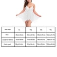 thumbnail image 4 of Ropa de dormir sexy para mujer T-thongs Malla Vestido de encaje floral Ropa de dormir, Blanco, 3XL tholdsy XX000049-18, 4 of 7