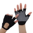 thumbnail image 2 of Unique Bargains Yoga Gloves Fingerless Pilates Gloves One Size Black, 2 of 5
