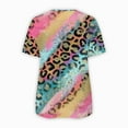 thumbnail image 5 of Dyegold Summer Tops for Women 2023 Trendy, V Neck Summer Tops for Women 2023 Trendy Sunflower Print Half Zip Tshirt Short Sleeve Dressy Casual Blouse ​Tunics, 5 of 5
