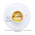 thumbnail image 2 of E27 Lamp Holder Screw Socket Plastic Wall Mount LED Bulb Base Converter Adapter Holders for E27 Bulb Plastic Round Screw Socket for Bulb Socket 10PCS, 2 of 5