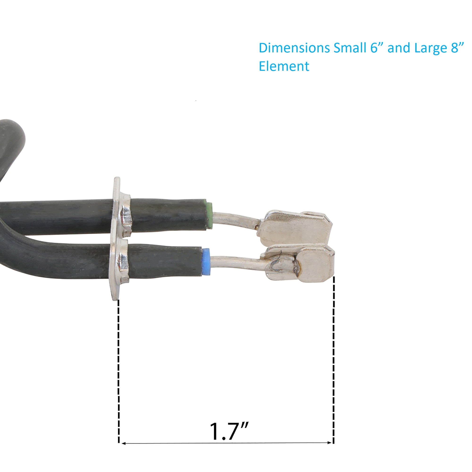 KITCHEN BASICS 101 WB30M1 WB30M2 Replacement Range Stove Top Surface Element Burner Kit for GE and Hotpoint, 4 Pack Includes 2 WB30M1 (6") and 2 WB30M2 (8"), 2912, 340523, 243867, WB30M0001