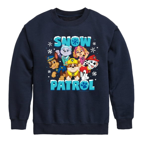 Paw Patrol - Snow Patrol - Toddler And Youth Crewneck Fleece Sweatshirt
