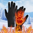 thumbnail image 4 of Gants pour Activités Extérieures Hiver Thermiques Coupe-Vent Course Conduite Cyclisme Randonnée Marche Usage Quotidien pour Hommes et Femmes, 4 of 4