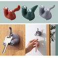 thumbnail image 2 of 3pcs Punch Free Toothbrush Hooks Animal Shape Plastic Self Adhesive Holder Multi-functional Plug Hooks, 2 of 10