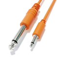 thumbnail image 3 of Excelvalley - Cables De Conexión Mono - Ts 3,5 Mm 1/8"" A 6,35 Mm 1/4"" [Paquete De 10 | 60 Cm - 23,62""], 3 of 5