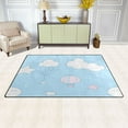 thumbnail image 3 of Cute Cloud and Sky Soft Polyester Area Rug 60''x39'', Non Slip, Memory Foam, Water Absorbent, 3 of 7