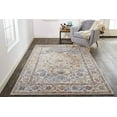 thumbnail image 2 of Matana Bohemian Space Dyed Area Rug, Ivory/Gold/Blue, 6ft-7in x 9ft-6in Area Rug, 2 of 7