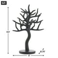thumbnail image 3 of Zingz & Thingz 13.5" Black Matte Contemporary Tree Jewelry Stand Tabletop Décor, 3 of 3
